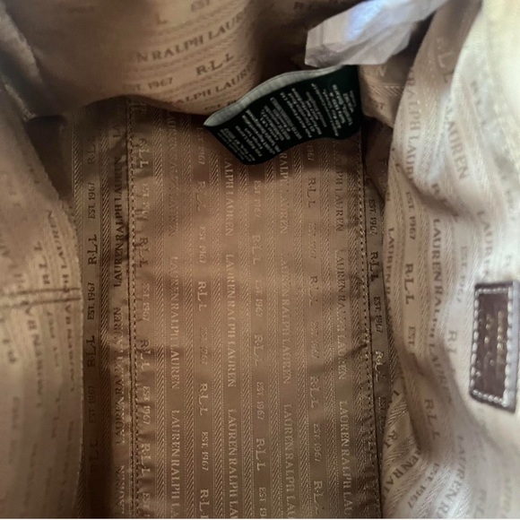 Lauren by Ralph Lauren Brown Leather Boston Bag - Great Condition - Picture 5 of 10